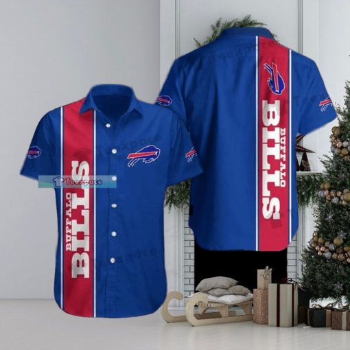 Buffalo Bills Plain Blue Basic Sport Hawaiian Shirt