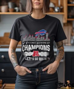 Buffalo Bills Skyline Players Name 2023 AFC East Division Champions Let’s Go Bills Shirt Royal