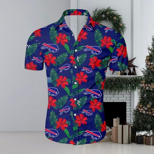 Buffalo Bills Tropical Flower Pattern Hawaiian Shirt