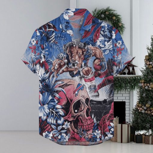 Buffalo Bills Tropical Skull mascot NFL Hawaiian Shirt Men And Women For Fans Gift