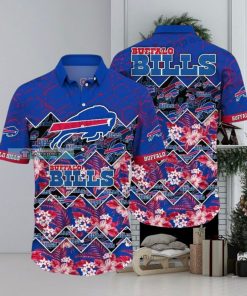 Buffalo Bills Zigzag Floral Hawaiian Shirt