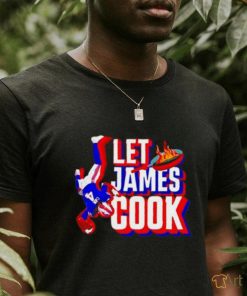 Buffalo Bills football let James cook shirt