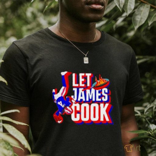 Buffalo Bills football let James cook shirt