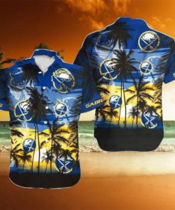 Buffalo Sabres NHL Hawaii Coconut And Logo Full Printed Hawaiian Shirt
