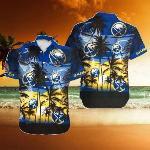 Buffalo Sabres NHL Hawaii Coconut And Logo Full Printed Hawaiian Shirt