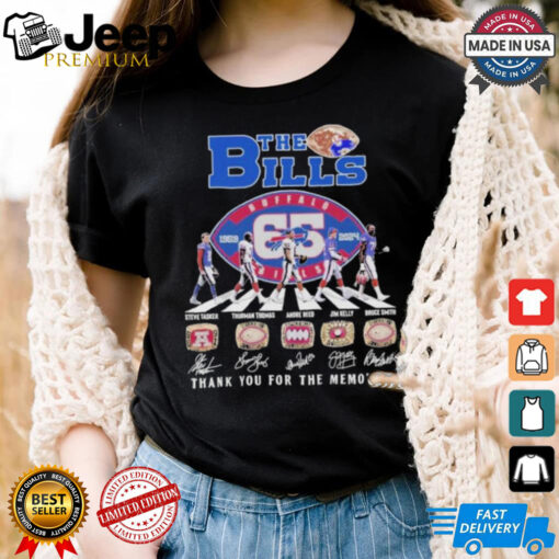 Buffalo bills the bills of super bowl rings thank you for 65 years shirt