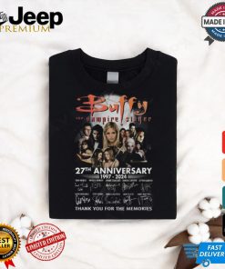 Buffy The Vampire Slayer 27th Anniversary 1997 – 2024 Thank You For The Memories T Shirt