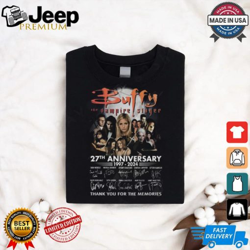 Buffy The Vampire Slayer 27th Anniversary 1997 – 2024 Thank You For The Memories T Shirt