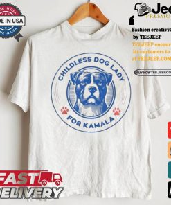 Bulldog Lovers Childless Dog Lady For Kamala Harris T shirt