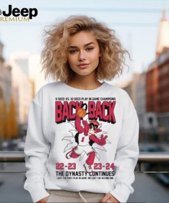 Bulls Back To Back The Dynasty Continues Just The First Play In Game Ladies Boyfriend Shirt