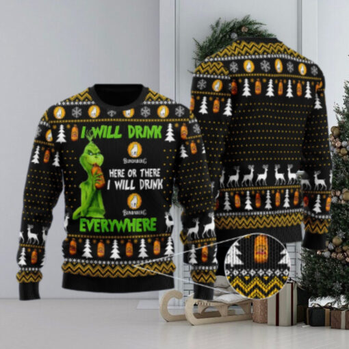 Bundaberg Grinch Will Drink Everywhere Ugly Sweater