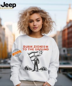 Burn Zionism To The Ground Support For Israel Fire Flag Krime T shirt