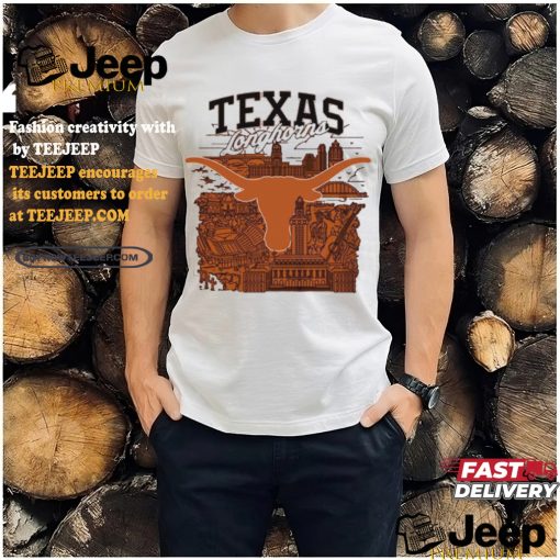 Burnt Orange Texas Longhorns City Line Shirt