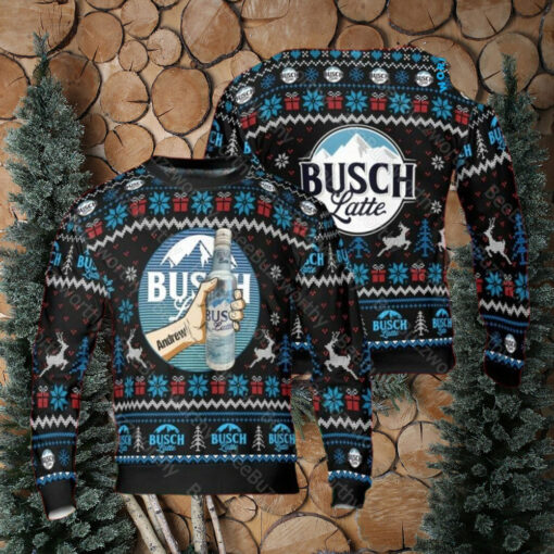 Busch Latte Unisex Personalized Ugly Christmas Sweater