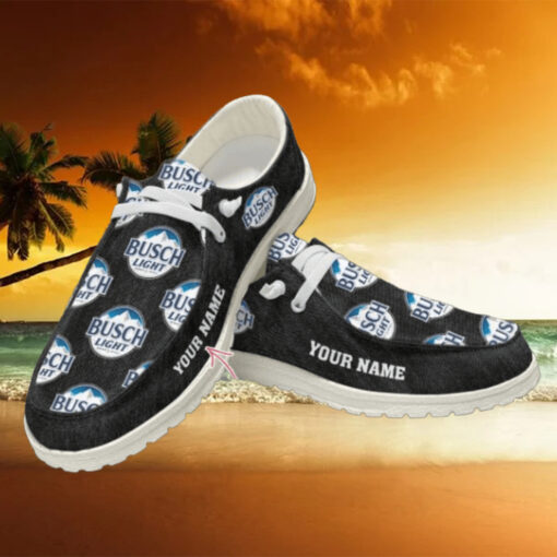 Busch Light Custom Name Hey Dude Shoes