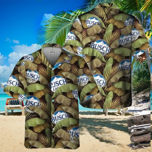 Busch Light Hawaiian Shirt Banana Leaves Beach Lovers Gift