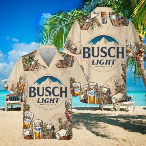 Busch Light Hawaiian Shirt Brewed In USA Best Gift For Beer Lover