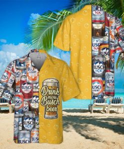 Busch Light Hawaiian Shirt Cool Drink More Busch Beer