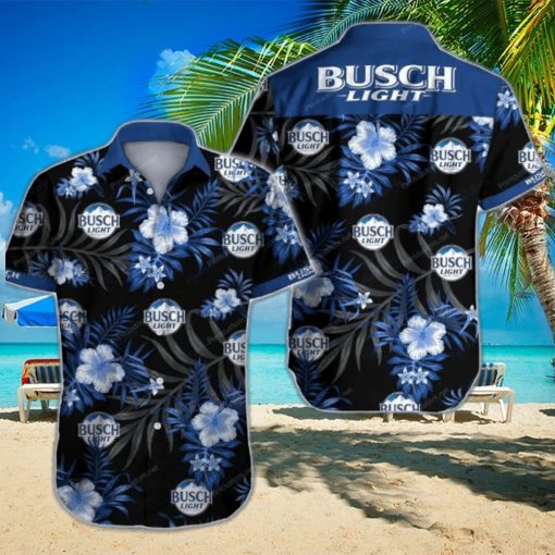 Busch Light Hawaiian Shirt Hibiscus Gift For Beach Holiday