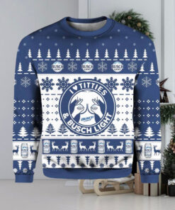 Busch Light Titties Ugly Christmas Sweater