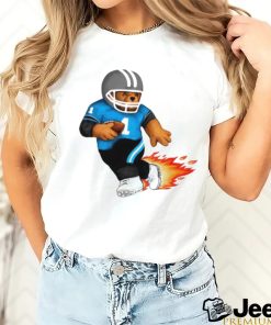 Carolina Panthers football bear fire shirt