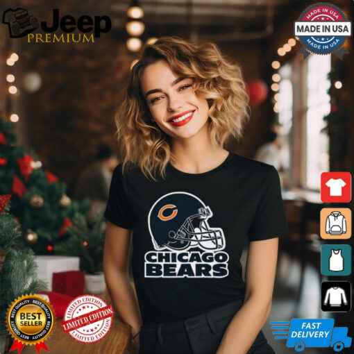 C Helmet   Chicago Bears T Shirt