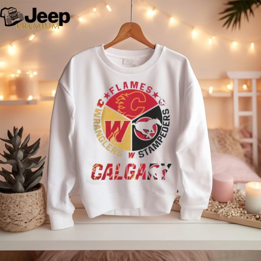 CGY Team Store Calgary Flames Wranglers Stampeders Shirt