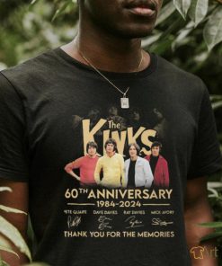 The Kinks 60th Anniversary 1984 2024 Thank You For The Memories T Shirt