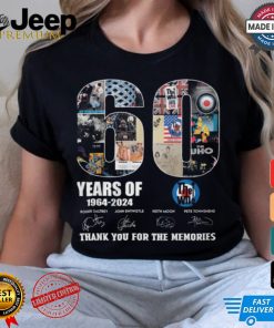 60 Years Of 1964 2024 The Who Thank You For The Memories T Shirt