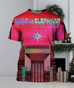 Cage The Elephant Merch Poster For Concert In Nashville TN At Asceno Amphitheater On Sep 1 2024 All Over Print Shirt