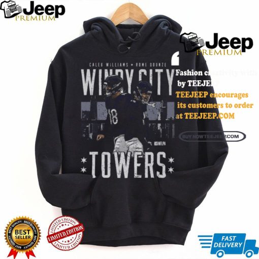 Caleb Williams & Rome Odunze Chicago Windy City Towers Shirt