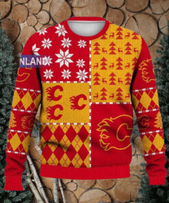 Calgary Flames Ugly Sweater Christmas