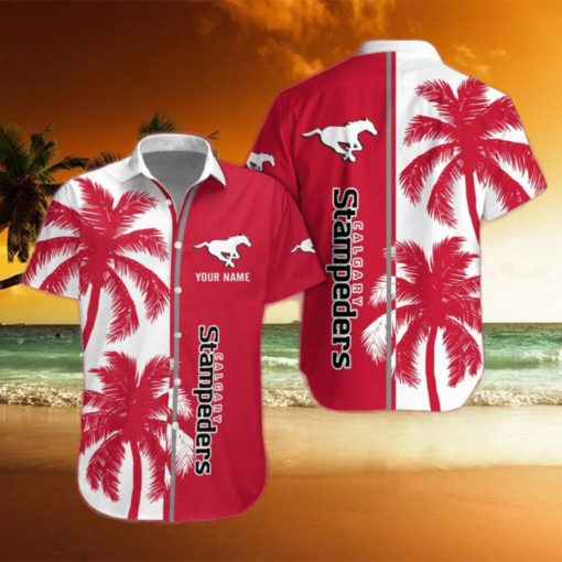 Calgary Stampeders CFL Tropical Hawaiian Shirt