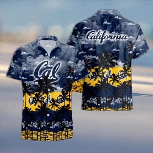 California Golden Bears Palms Tree Hawaiian Shirt