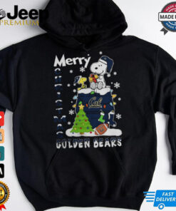 California Golden Bears Snoopy And Woodstock Merry Christmas Shirt