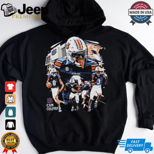 Cam Coleman Auburn Tigers NCAA football 90s graphic shirt