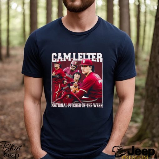 Cam Leiter National Pitcher of the week vintage bootleg shirt