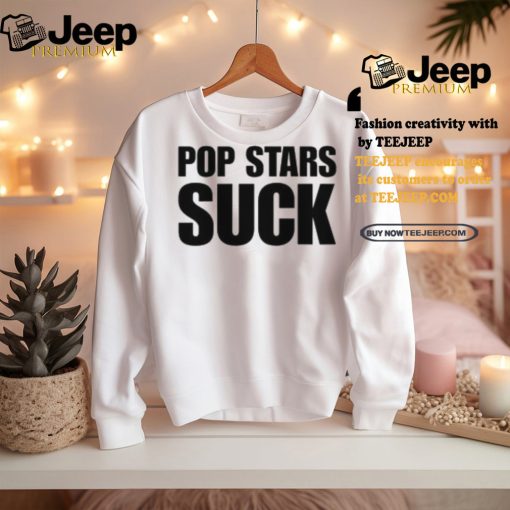 Camila Cabello Wearing Pop Stars Suck Shirt