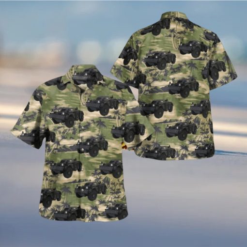 Canadian Army Ferret Scout Car Hawaiian Shirt