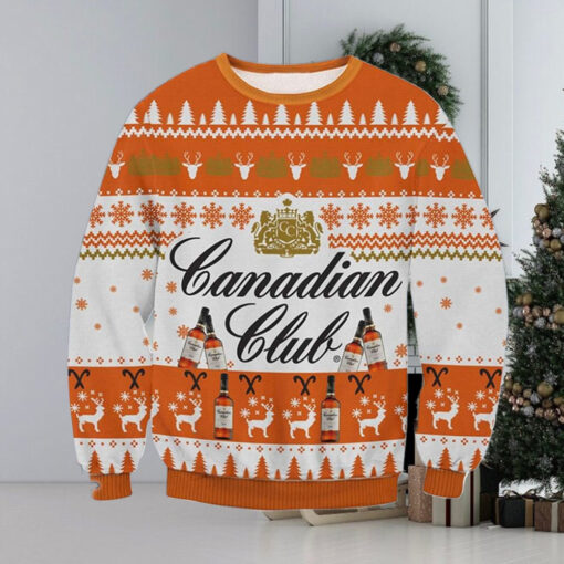 Canadian Club Christmas Ugly Sweater For Men For Women