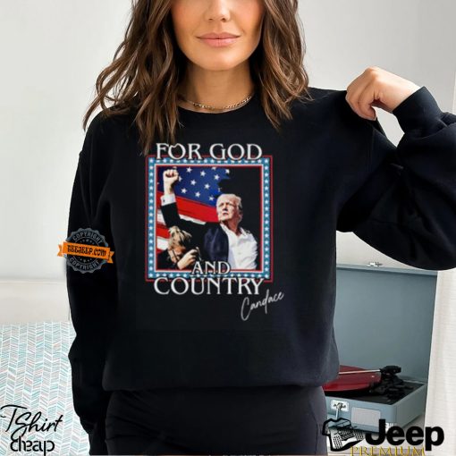 Candace Owens For God And Country Trump Shirt