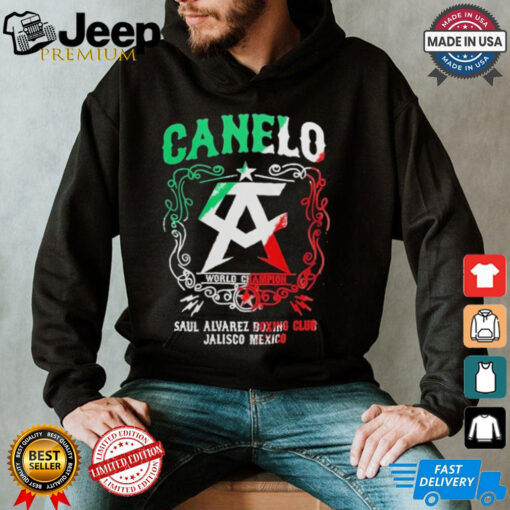 Canelo World Champion Saul Alvarez Boxing Club Jalisco Mexico Shirt