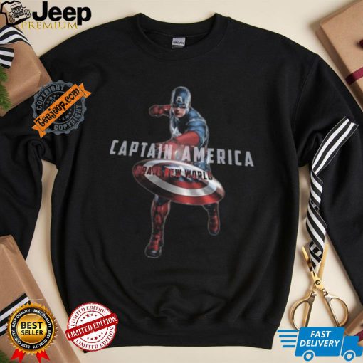 Captain America Brave New World Shirt Marvel Superhero Graphic Tee Avengers Shirt Comic Con Outfit Captain America T Shirt