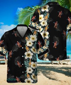 Captain Morgan Tropical Floral Hawaiian Shirt