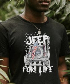 Car Jeep American For Life Flag Shirt