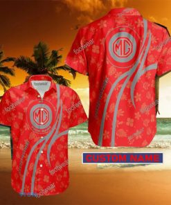 Car Racing MG Hawaiian Shirt Design Gift Fans Summer Holidays Custom Name