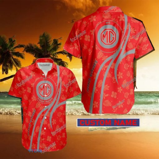 Car Racing MG Hawaiian Shirt Design Gift Fans Summer Holidays Custom Name