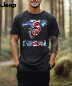 Carolina Hurricanes South Carolina Gamecocks Charlotte FC Carolina Panthers 2024 Logo Shirt