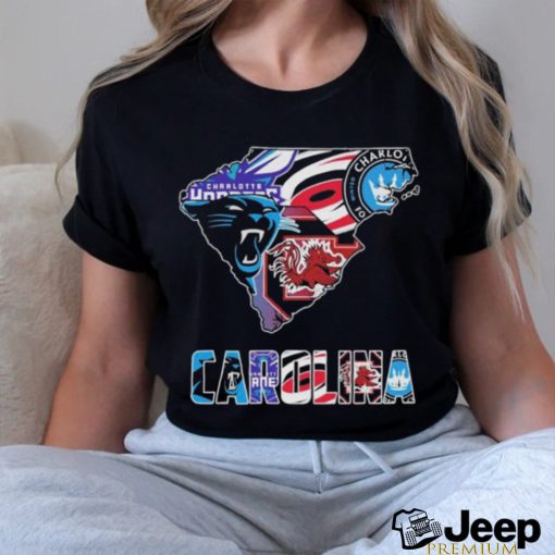 Carolina Hurricanes South Carolina Gamecocks Charlotte FC Carolina Panthers T Shirt