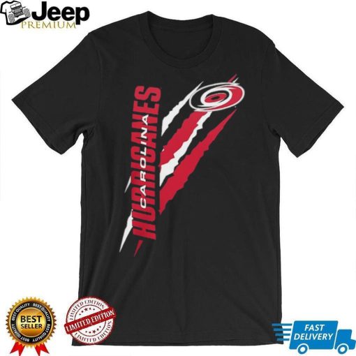 Carolina Hurricanes Starter Black Color Scratch T Shirt